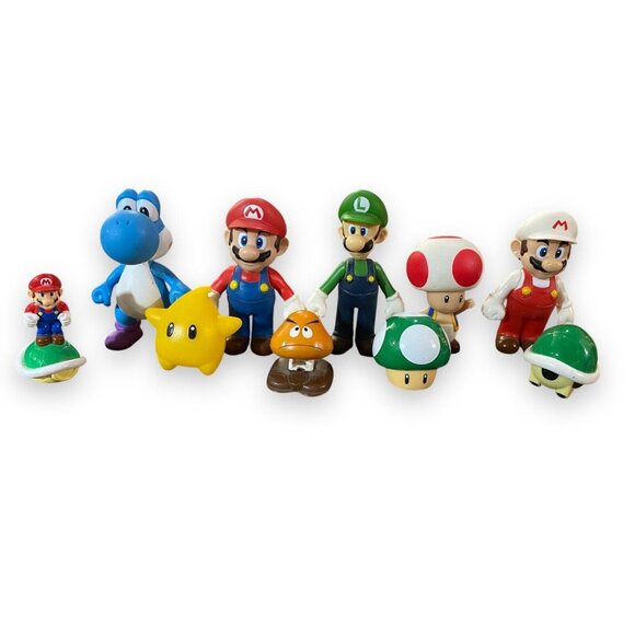 Super Mario Bros Nintendo Figure Lot Banpresto 2008 Yoshi...